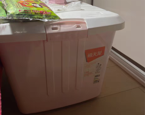 禧天龙整理箱收纳箱浅粉色塑料箱储物箱 无损...