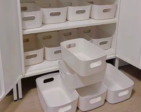 包邮疫情处理5.8元3个收纳筐桌面收纳盒家...