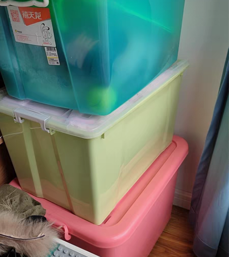 大号收纳箱，就搬家的时候用过，大概有三五个...