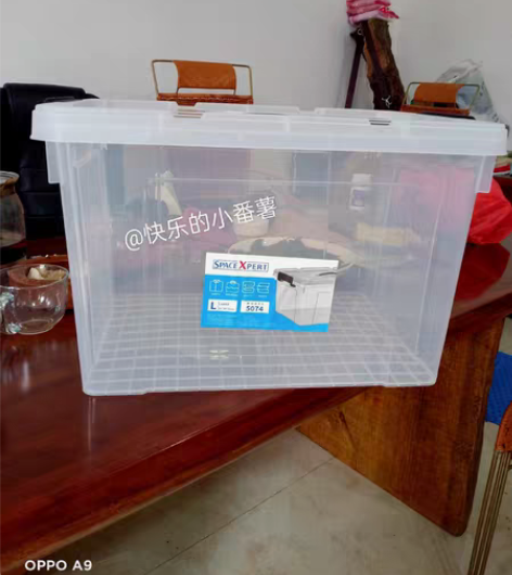 包邮【零差评】加厚近直角高透手提塑料收纳箱...