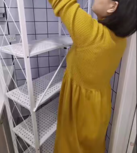 包邮【捡漏】免安装折叠置物架厨房落地多层微...