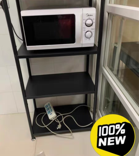 包邮【赔钱处理全新】可移动厨房置物架落地多...