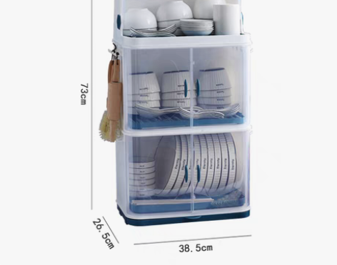 转卖厨房碗架碗筷收纳盒带盖放餐具装碗箱碟盘...