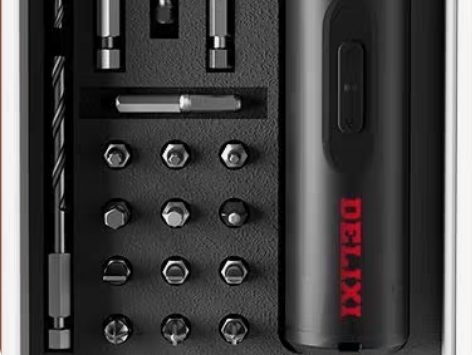 包邮【清仓处理】德力西电动螺丝刀充电式两用...