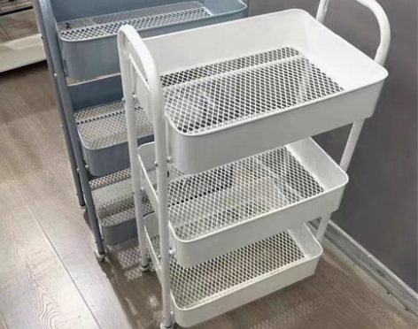 包邮加厚款小推车置物架厨房落地卧室多层婴儿...