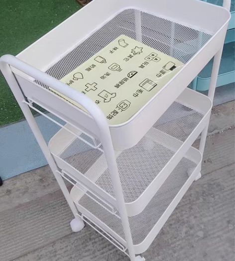 包邮【全新包邮】美容推车移动美甲美发家用厨房多功能收纳置物架...