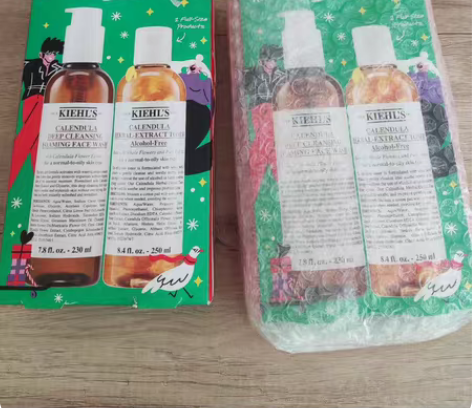 科颜氏金盏花爽肤水和泡沫啫喱洗面奶套装，全...