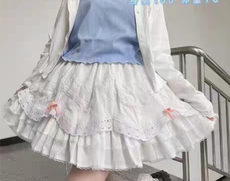 转卖岁岁同款仿中古棉SK半身裙LOLITA...