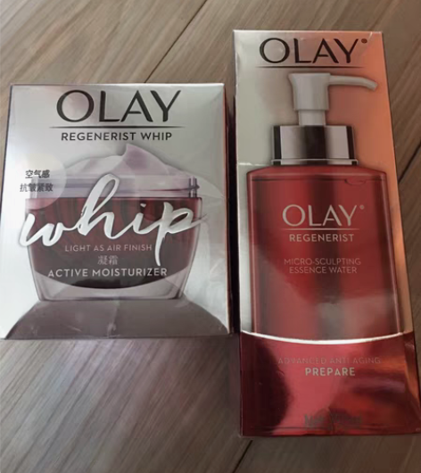 包邮Olay 空气霜50g+大红水250m...