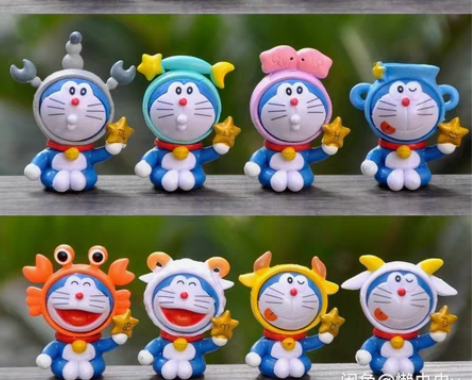 包邮包邮哆啦A梦叮当猫手办卡通机器猫十二星...
