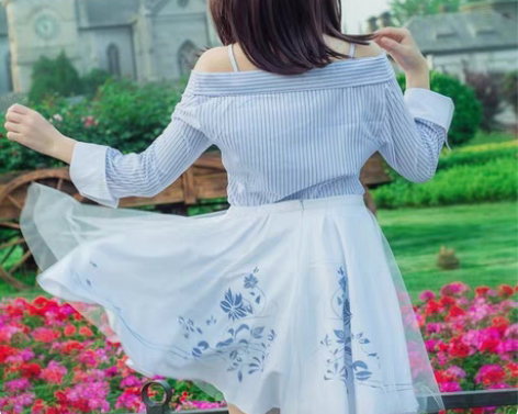 动漫恋与制作人女主悠然日常连衣裙cospl...