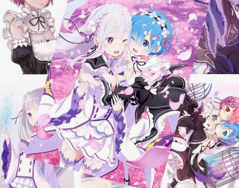 包邮从零开始的异世界生活海报蕾姆二次元动漫...