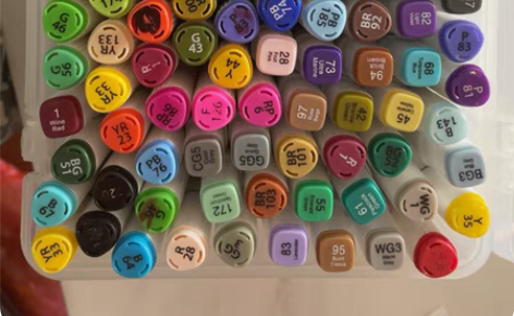 双头彩色马克笔 都是双头出色流畅，盒内有十...