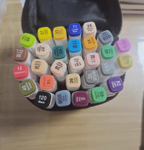 正品TouchRaven三代双头彩色马克笔...
