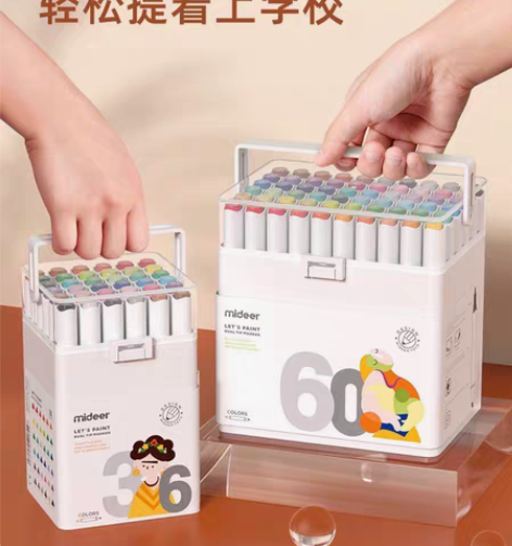 mideer弥鹿马克笔儿童专用双头小学生美...