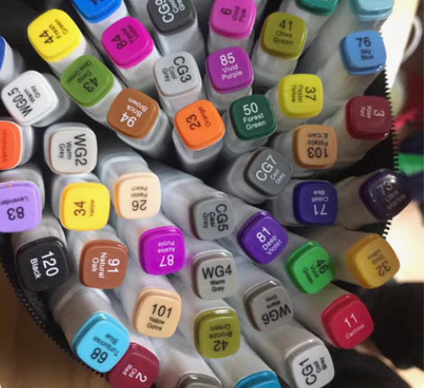 包邮马克笔套装油性48色双头彩色儿童画画工...