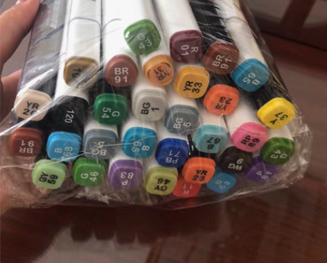 包邮全新，散装双头彩色马克笔正版套装tou...