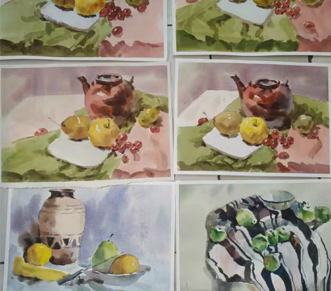 包邮水彩静物水彩画水彩作品8开大小 以下作...