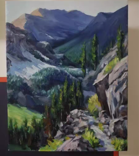 包邮油画风景，油画山40.50 感兴趣的话...