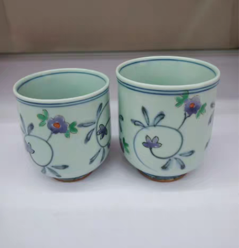 日本回流瓷器 姿月窑 夫妻杯 汤吞 茶杯 ...