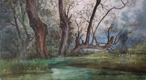 包邮本人原创手绘水彩作品，四开宝虹全棉中粗...