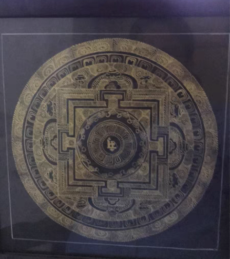 包邮热贡黑金坛城唐卡， 感兴趣的话点“我想...