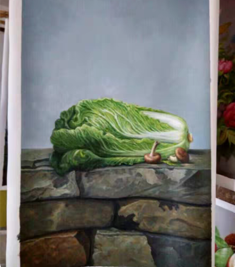 包邮吉祥如意纯手绘油画精品，喜欢联系!财源...