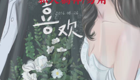 包邮手绘结婚请柬婚纱照头像定制情侣头像生日...