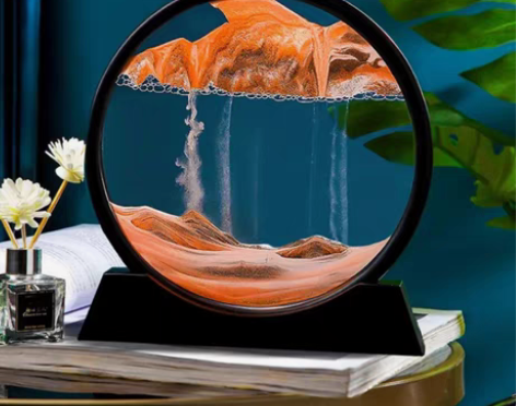 包邮艺术沙漏摆件 办公室流沙画 客厅桌面摆...