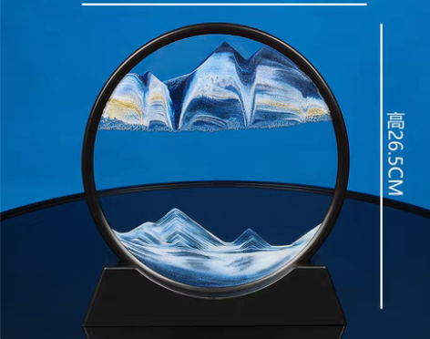 转卖创意沙漏摆件家居客厅卧室流沙画酒柜电视...