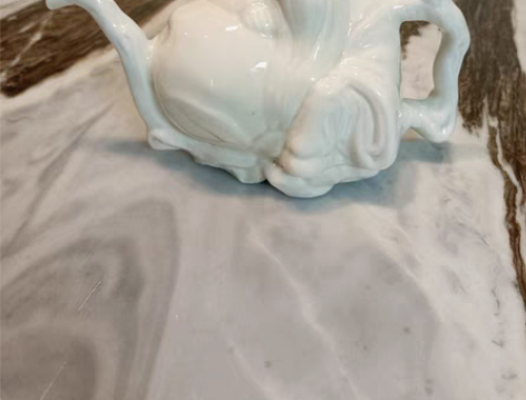 定窑老寿星茶酒随意壶 上海茶文化节订制,全...
