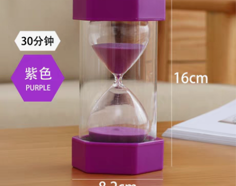 转卖儿童沙漏计时器30/60分钟时间半小时...