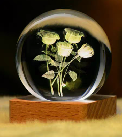 包邮发光水晶球装饰摆件生日礼物 精品店关门...