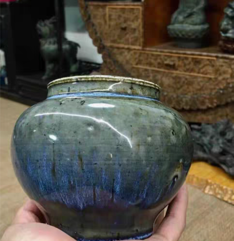包邮宋元时期窑边罐 高10厘米 感兴趣的话...