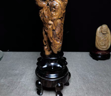 包邮石破天惊【中国龙】巴布亚贡木手工雕刻摆...