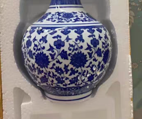 包邮特卖包邮青花瓷赏瓶，居家收藏花瓶赏瓶摆...