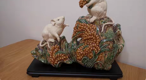 正品全新 南风古灶 佛山石湾陶塑 丰衣足食...