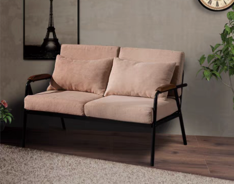 转卖北欧简约布艺沙发客厅小户型铁艺单人双人...