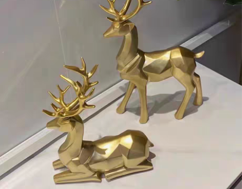 包邮全新包邮！摆件北欧轻奢折纸鹿客厅卧室酒...