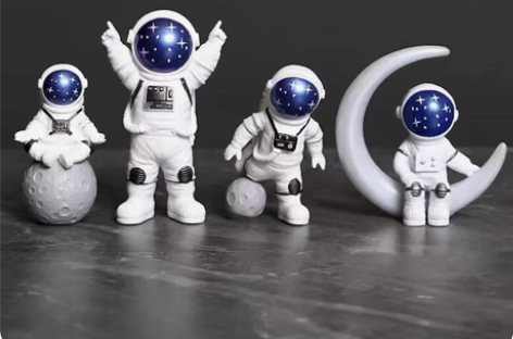 包邮【4个装坐月亮亏本处理】小宇航员摆件 ...