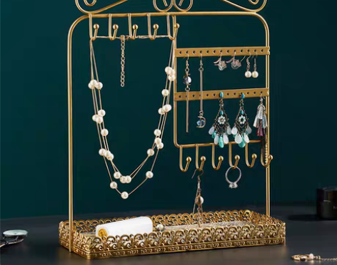 转卖【55价】轻奢ins风耳环架子展示架网...