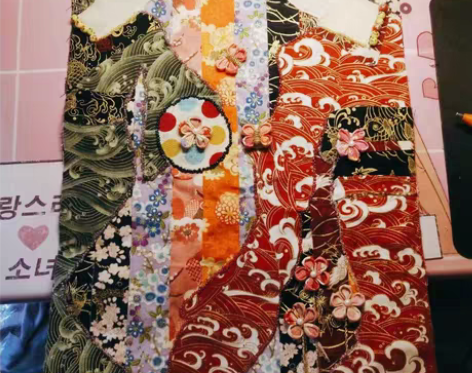 服装与服饰设计拼布设计作业 带框60￥20...
