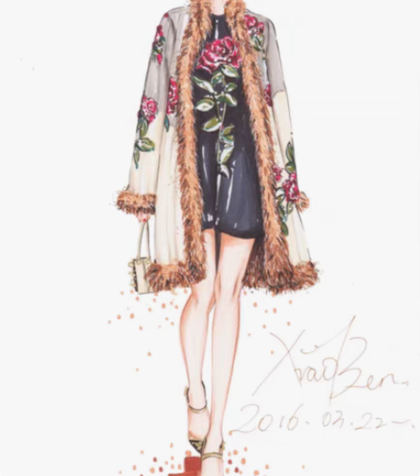 免费送！！ 服装效果图 手绘时装画技法 马...