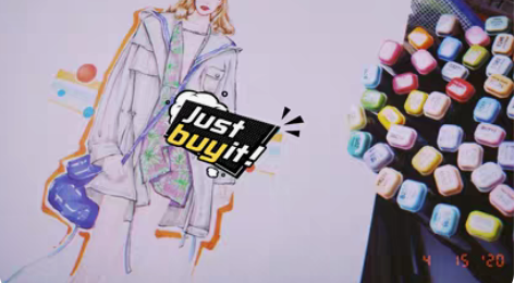 服装设计 马克笔代画 服装效果图 插画 头...