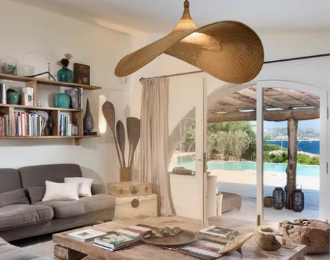 转卖竹编吊灯客厅简约新中式后现代茶室禅空间...