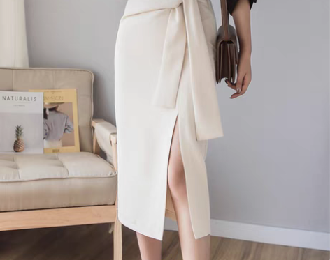 转卖小个子半身裙女春夏中长款裙子时尚绑带一...