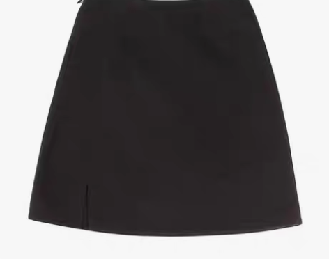 转卖半身裙秋冬新款毛呢ins超火开叉短裙包...