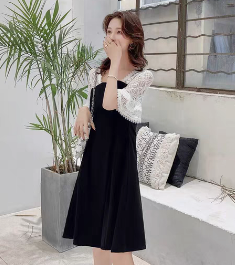 大码女装2019夏装新款胖妹妹mm短袖遮肚...