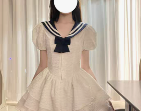 转卖SISI酱 原创《元气海军风蓬蓬裙》裙...