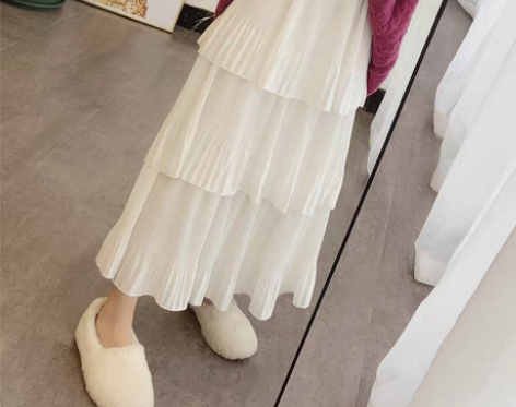 转卖可可猪 chic裙子秋装仙女裙蛋糕裙多...